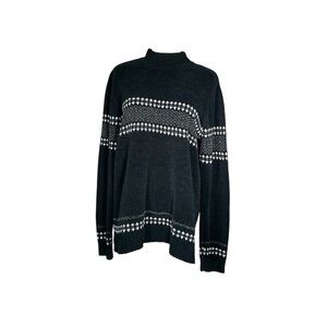 Jennifer Moore Charcoal Ribbed Sweater